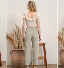 Load image into Gallery viewer, Dusty Sage Corduroy Pants